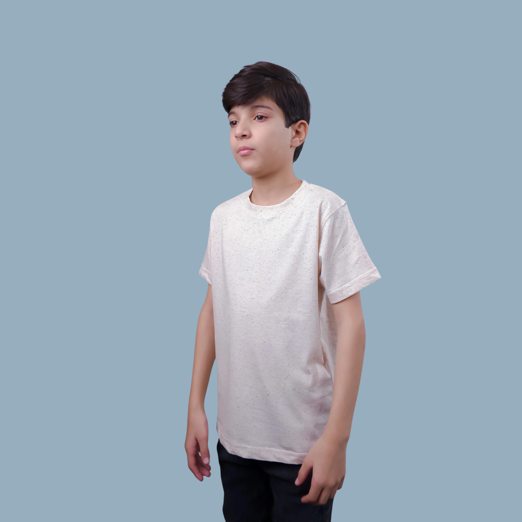 Beige Cotton T-Shirt | (Ages 2-14)